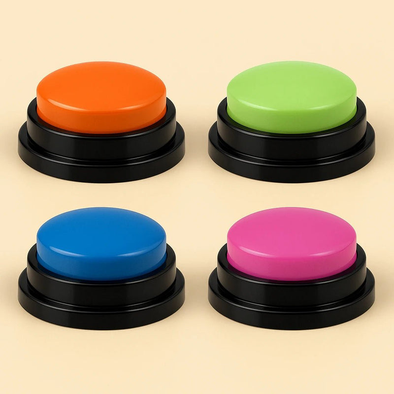 Pulsanti Parlanti per Addestramento Cani e Gatti – Set Registrabile con Luci per Giochi Interattivi - AmiciFidati