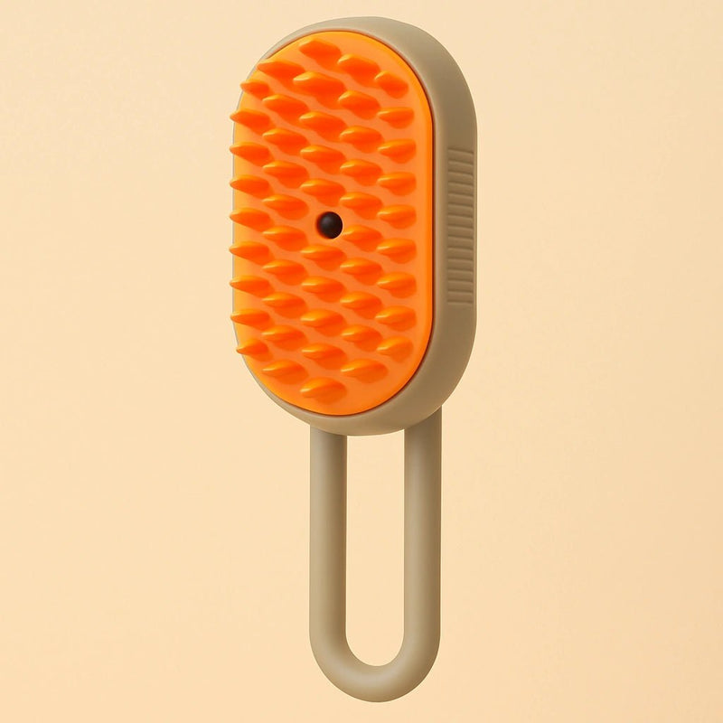 Spazzola Rimuovi Pelo per Cani e Gatti β Pettine Massaggiante con Pulsante Clean - Up | Inox, Ergonomica, Anti Grovigli - AmiciFidati