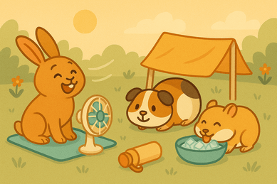 Come Proteggere Conigli, Criceti e Piccoli Animali dal Caldo Estivo - AmiciFidati