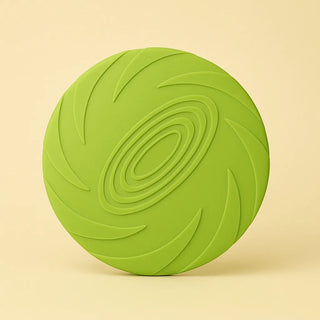 Frisbee morbido verde per cani – resistente e sicuro per giochi all’aperto, addestramento e riporto