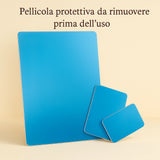 Piastre refrigeranti in alluminio con rivestimento blu da rimuovere prima dell’uso, ideali per piccoli animali