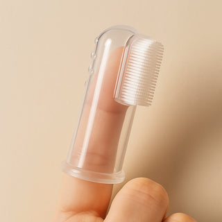 Spazzolino in silicone da dito per cani – ideale per l’igiene dentale quotidiana, rimuove placca e migliora l’alito