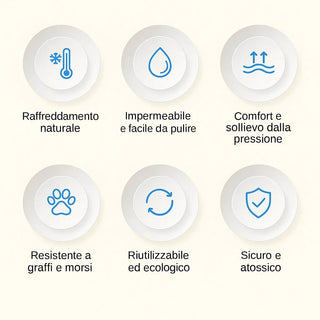 Tappetino Refrigerante Estivo per Cani e Gatti – Rinfrescante ad Acqua, Antiscivolo e Resistente - AmiciFidati