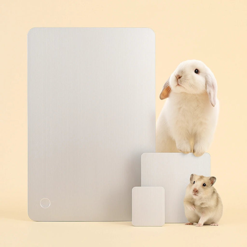 Tappetino Refrigerante in Alluminio per Conigli, Cavie, Criceti e Piccoli Animali - AmiciFidati